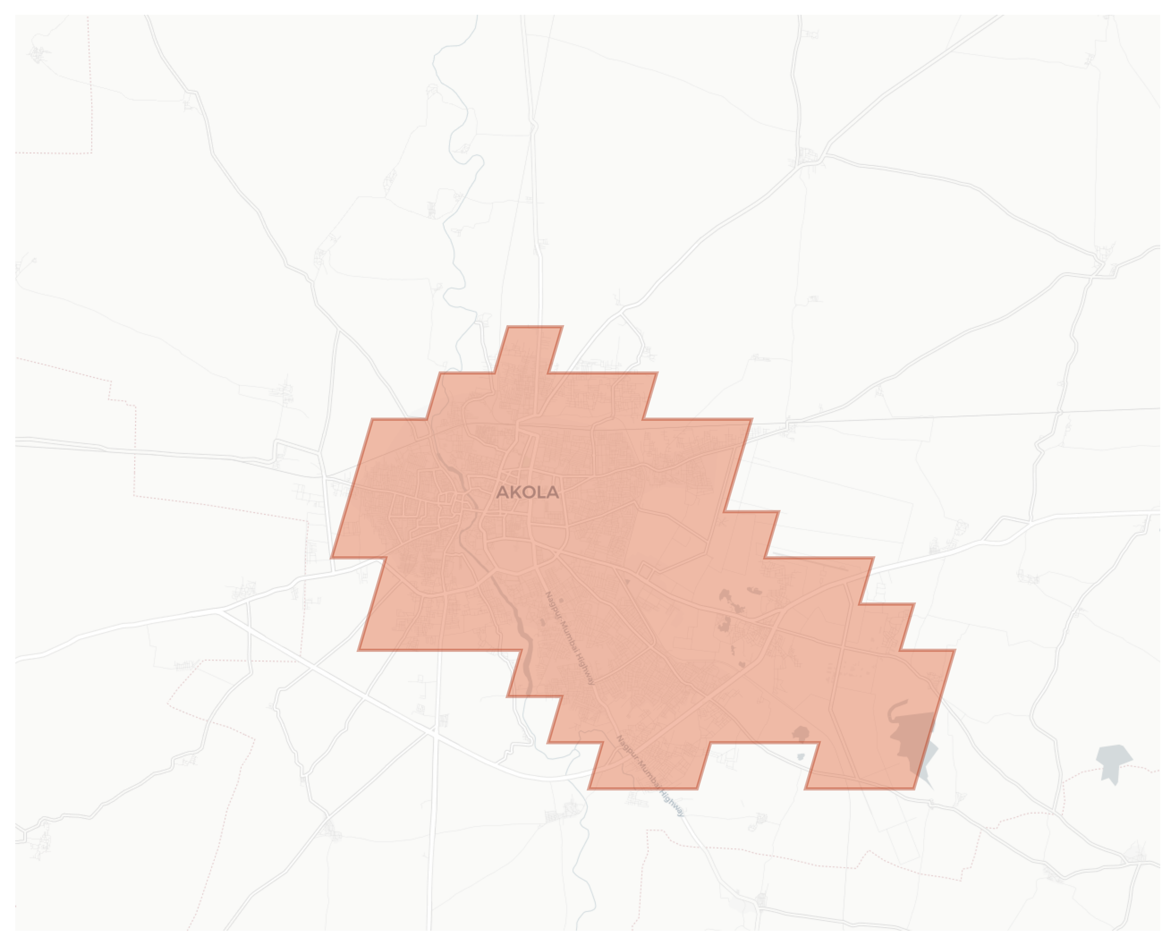 Akola geographic map