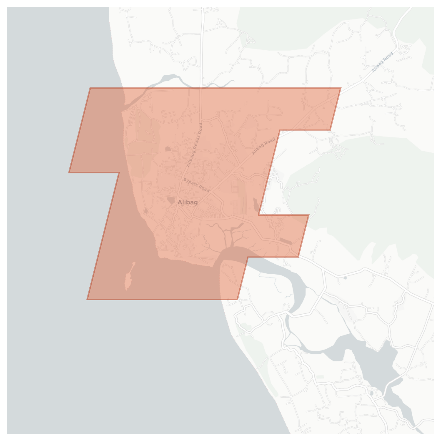 Alibag geographic map