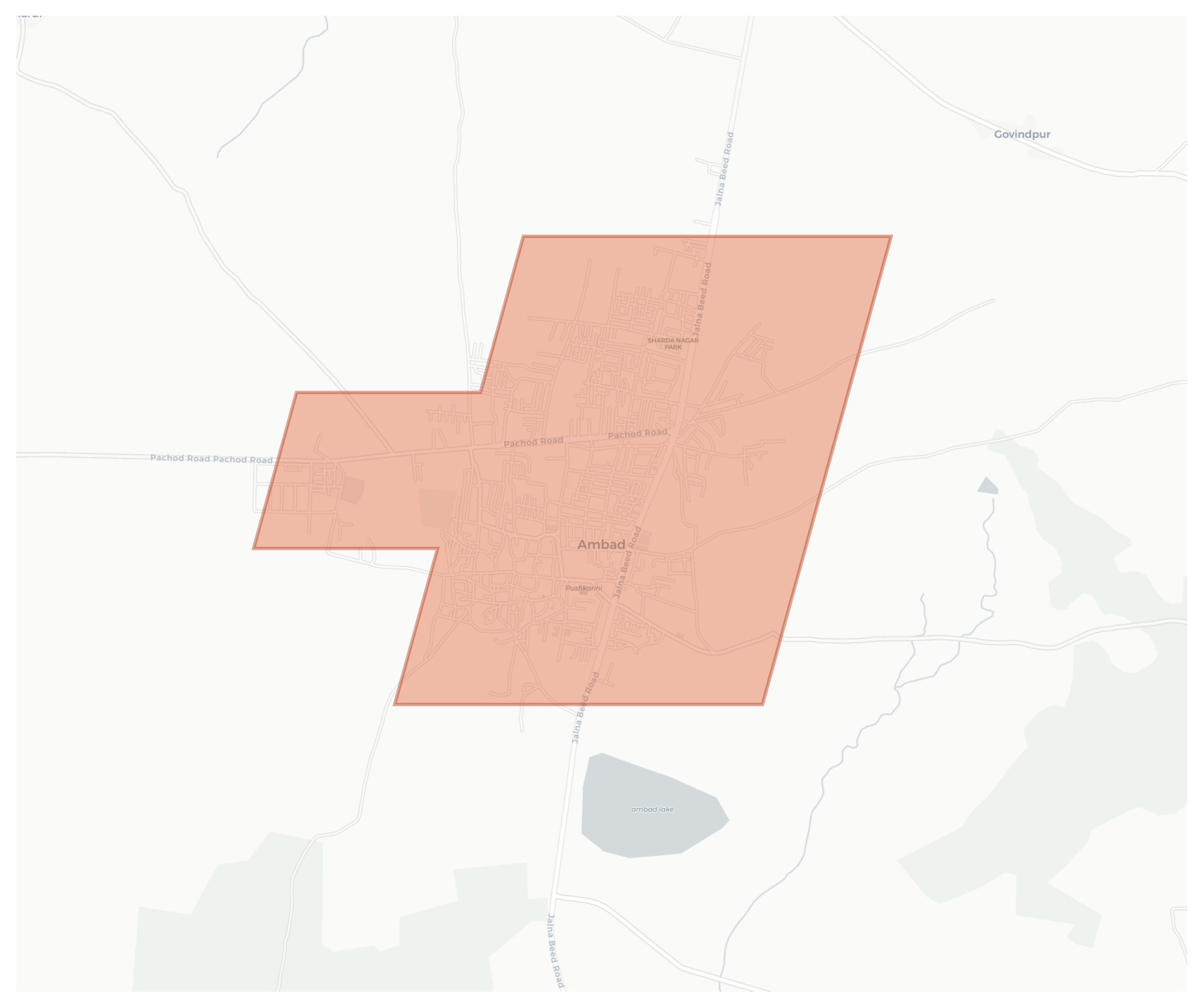 Ambad geographic map