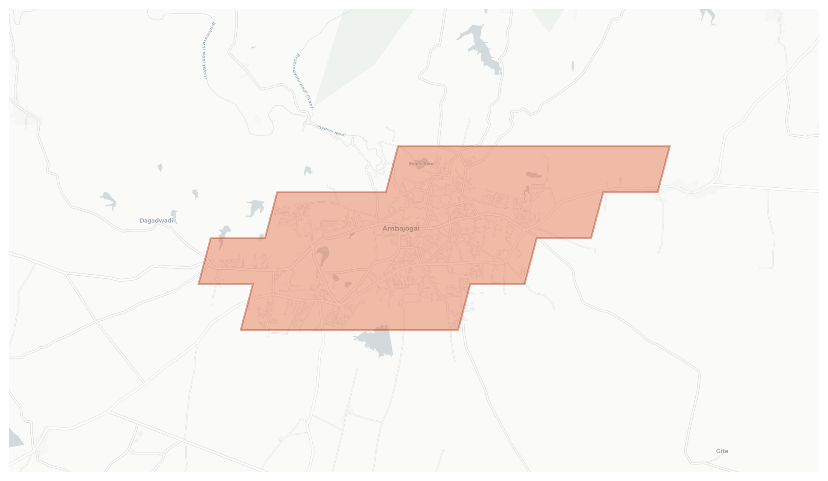 Ambajogai geographic map