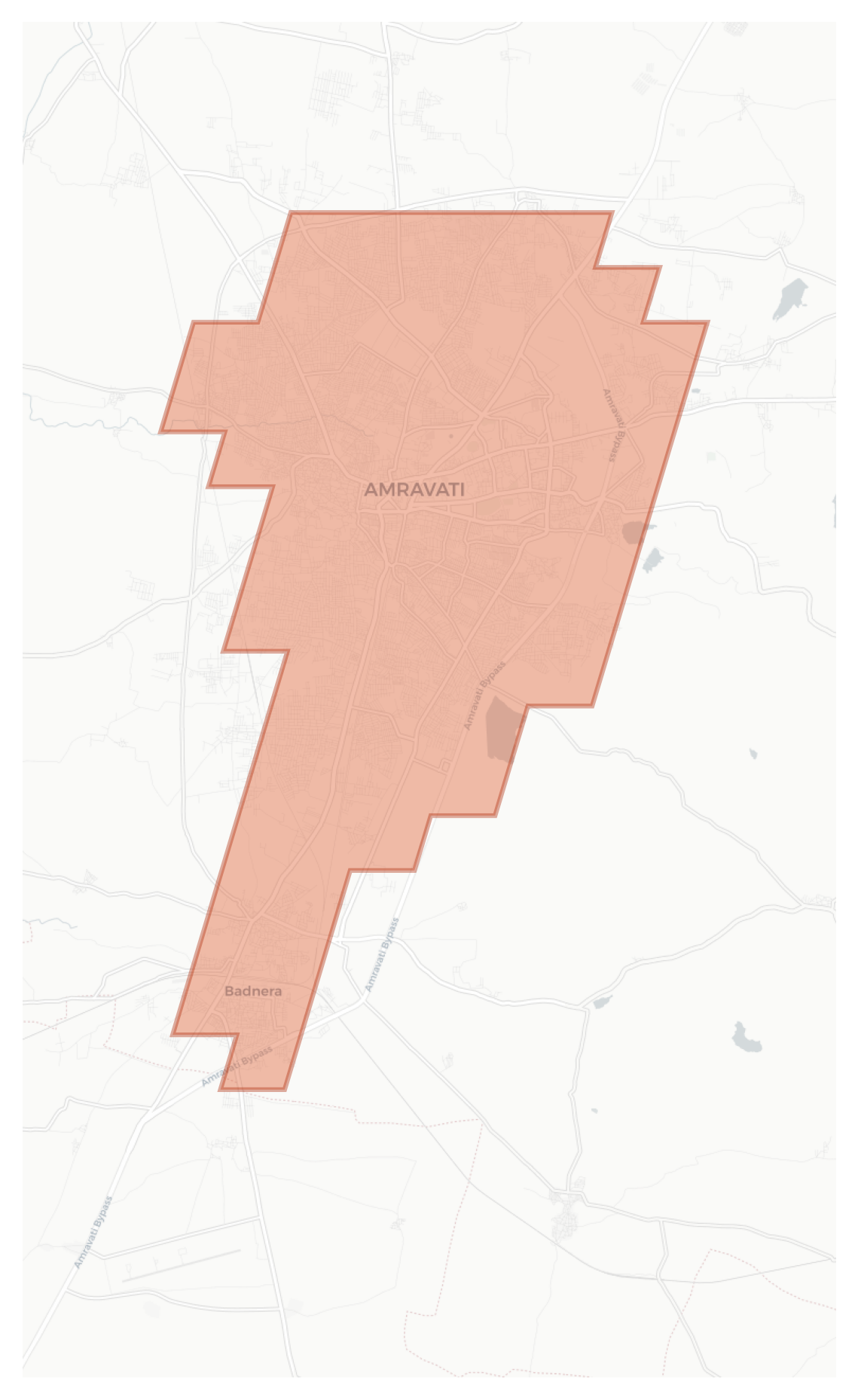 Amravati geographic map