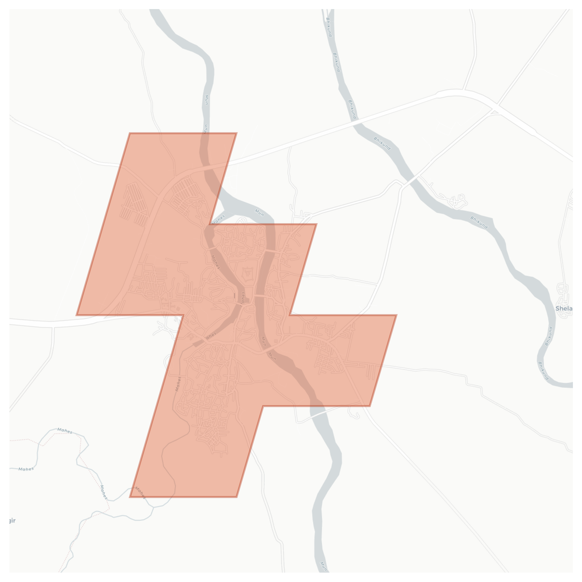 Balapur geographic map