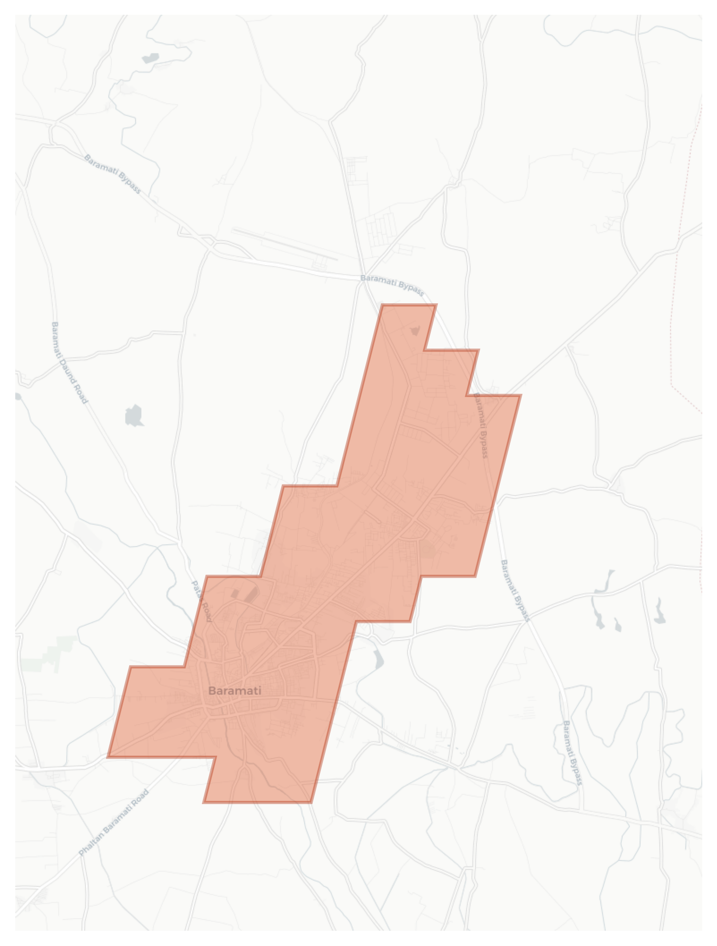 Baramati geographic map