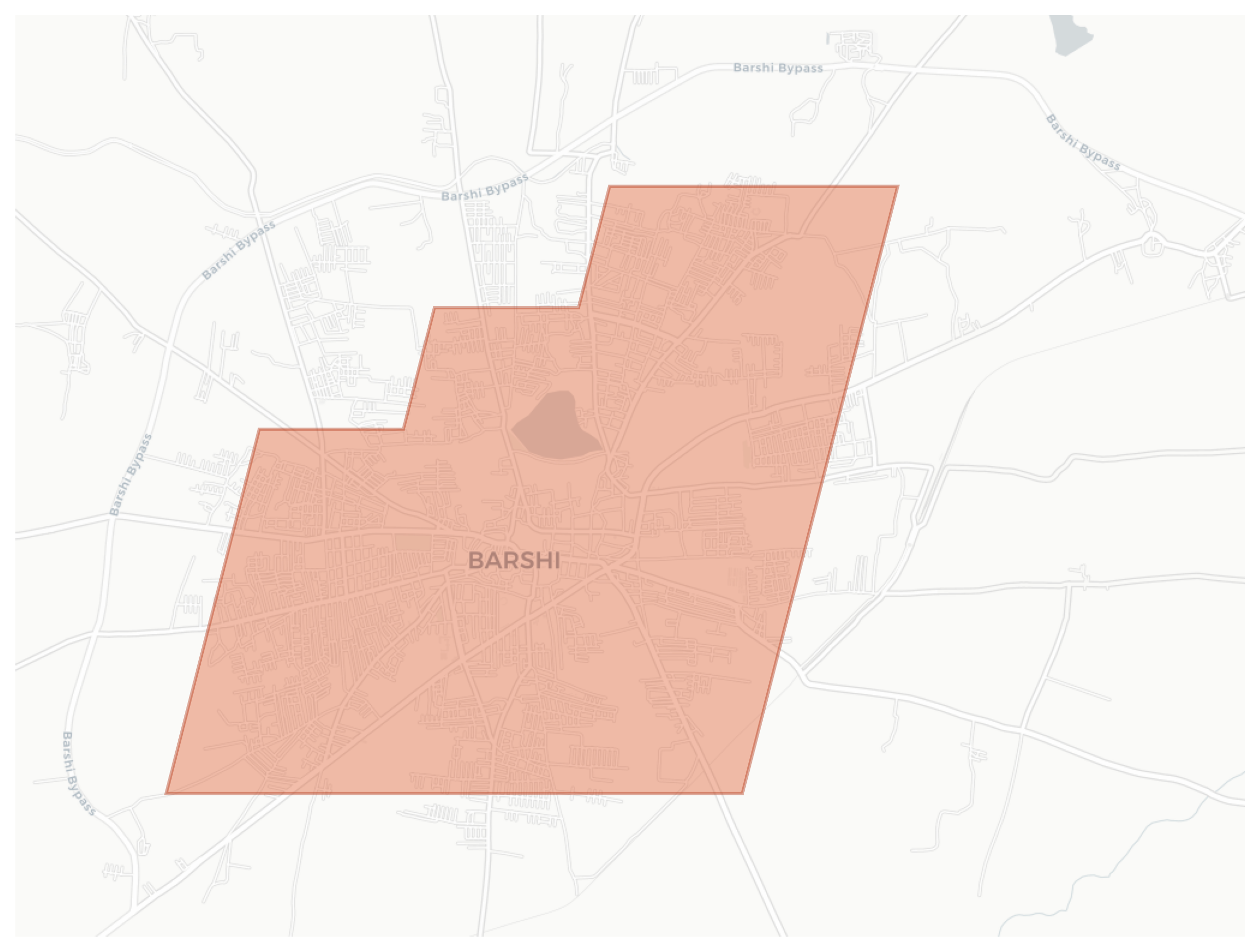 Barshi geographic map