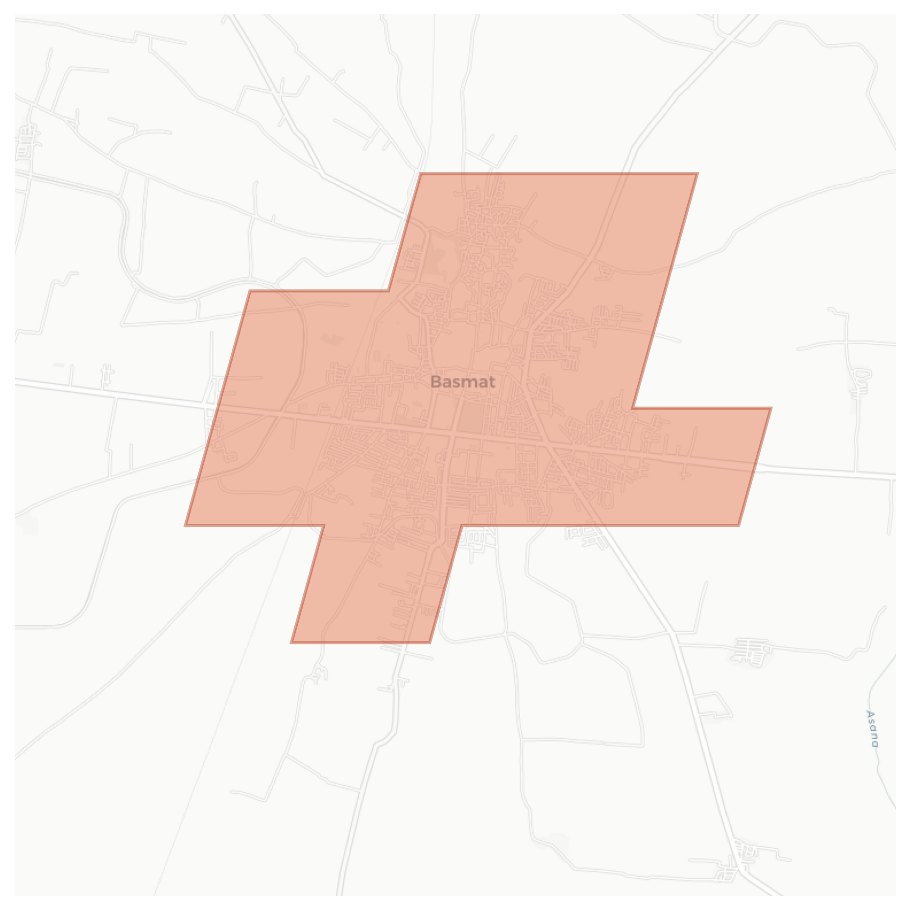 Basmat geographic map
