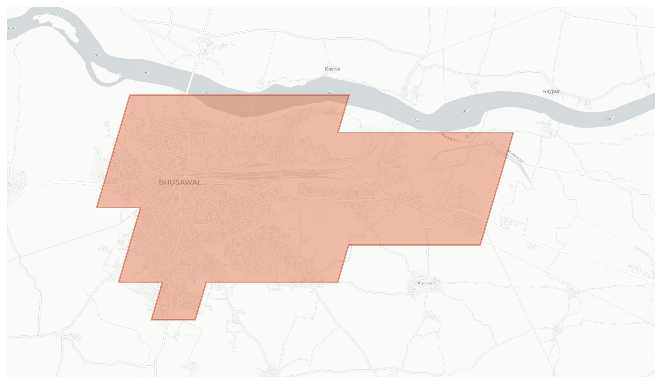 Bhusawal geographic map