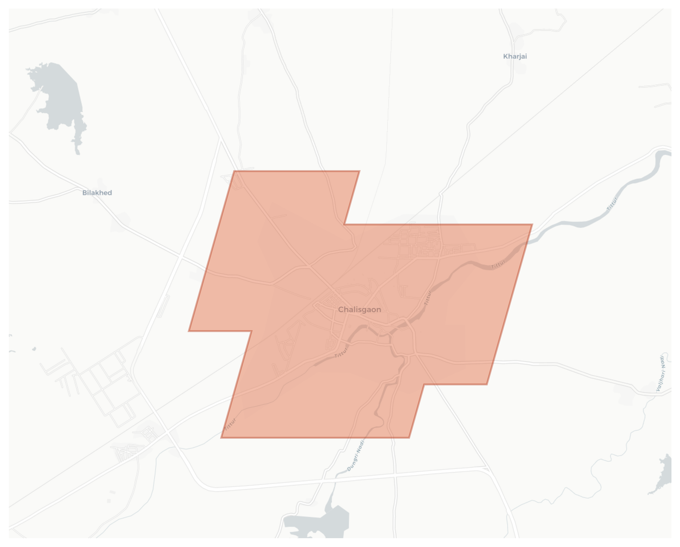 Chalisgaon geographic map