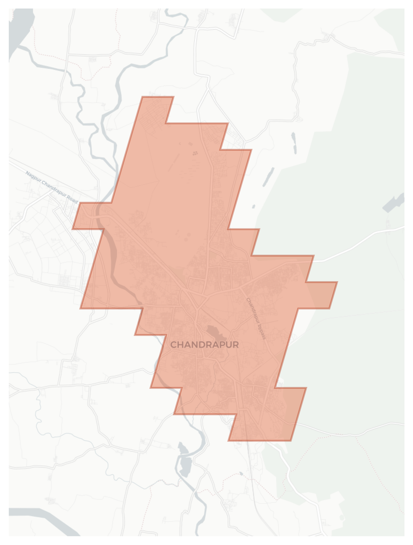 Chandrapur geographic map