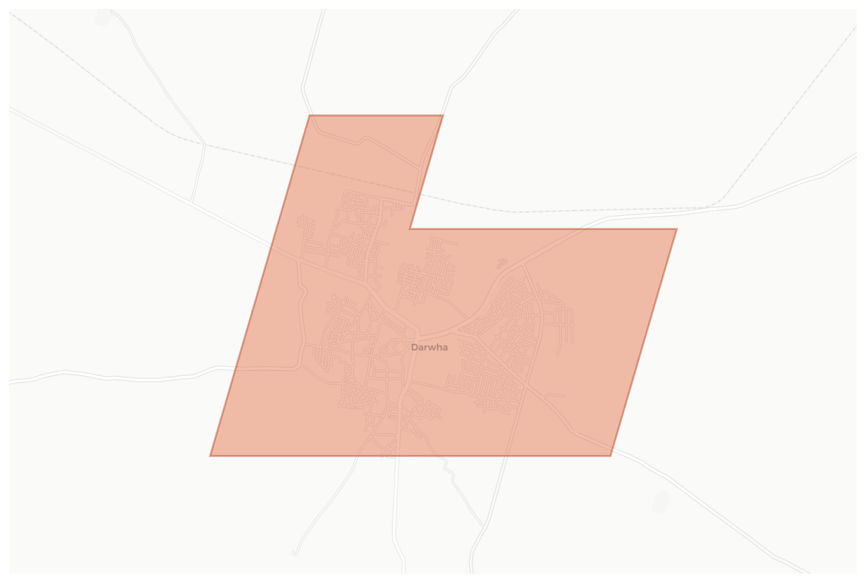 Darwha geographic map