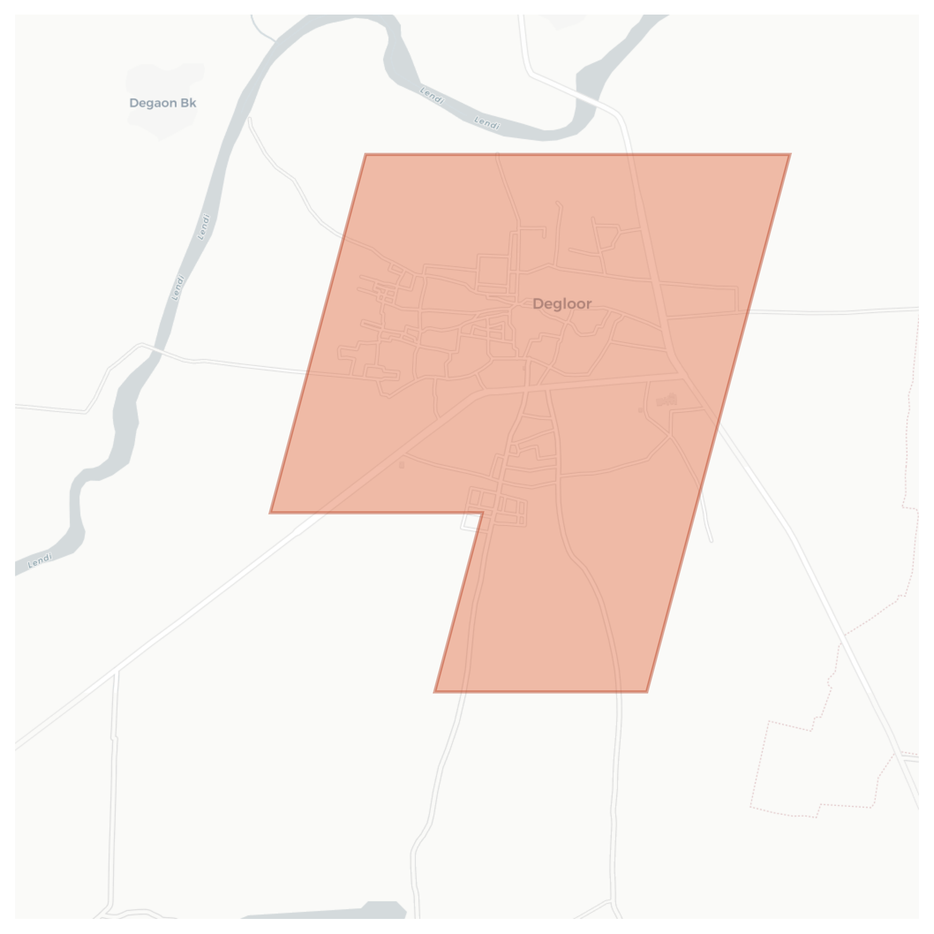 Degloor geographic map