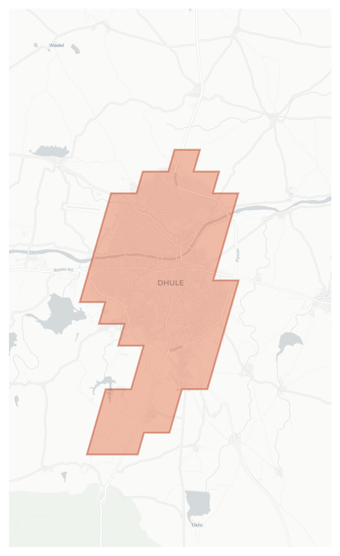 Dhule geographic map