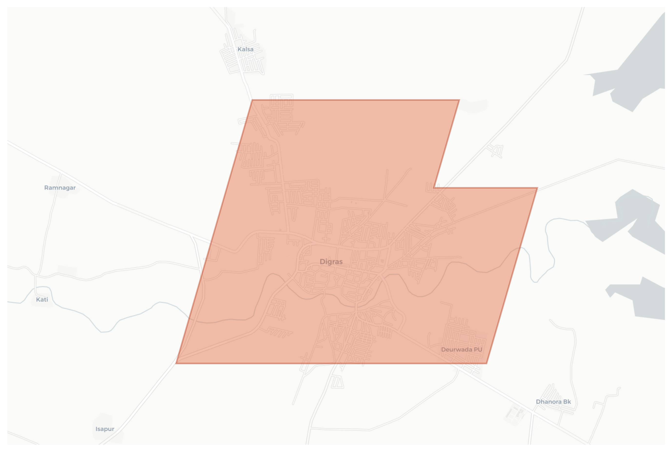Digras geographic map