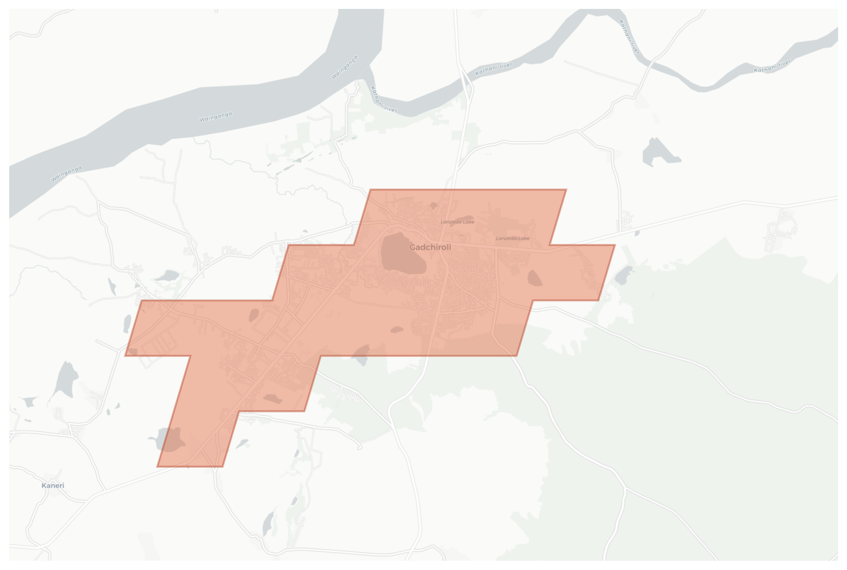 Gadchiroli geographic map