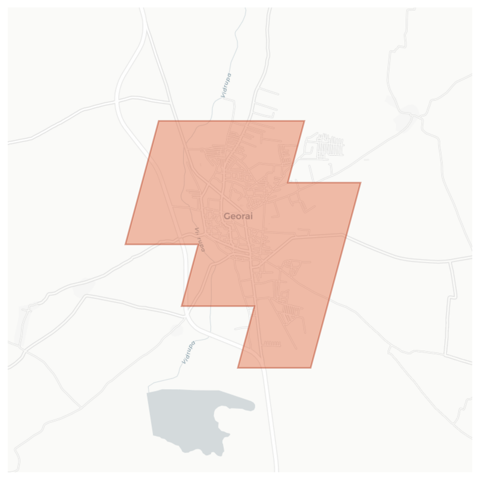 Georai geographic map
