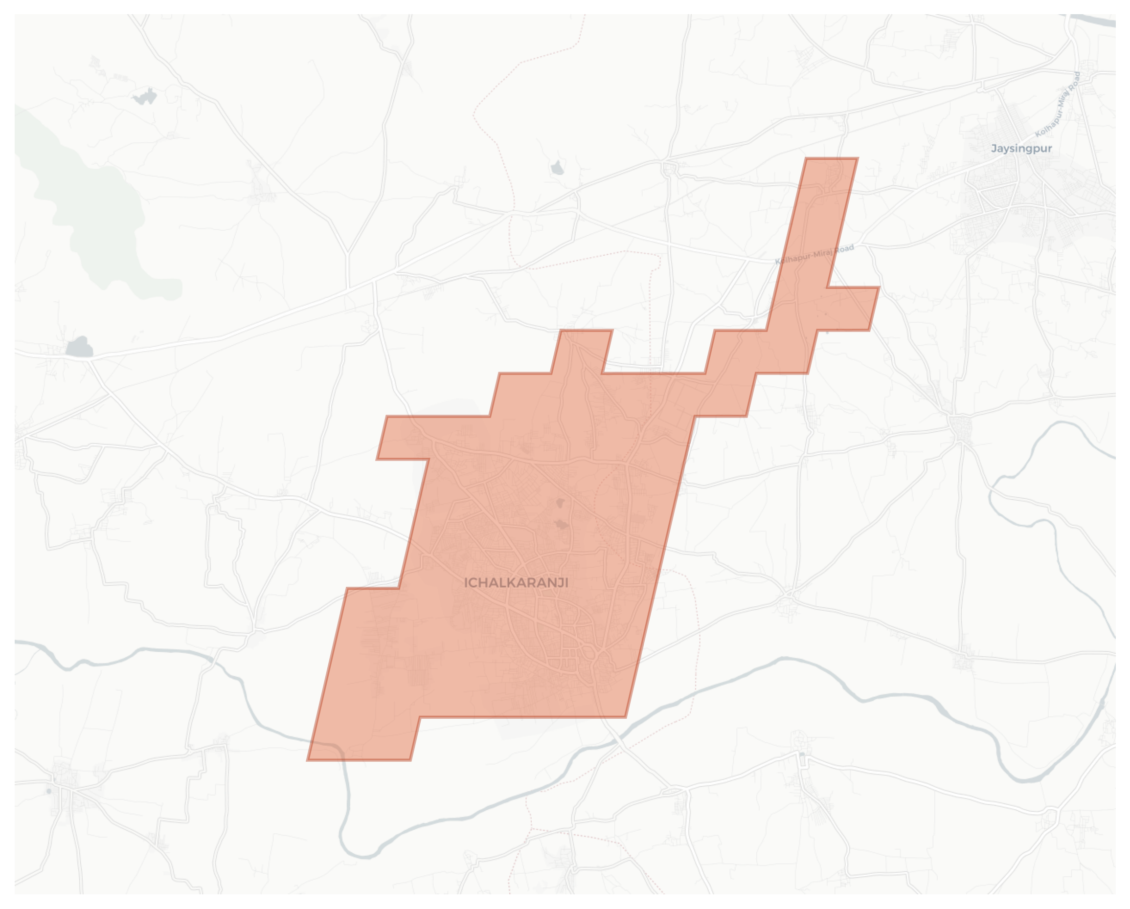 Ichalkaranji geographic map