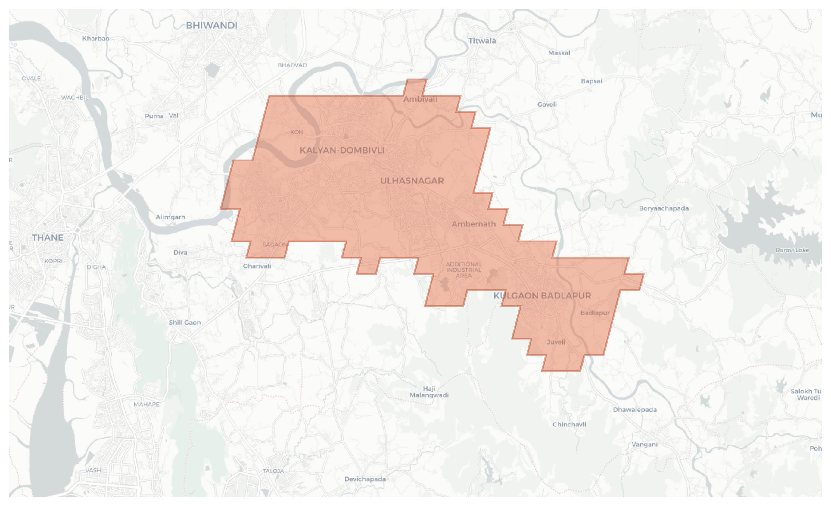Kalyan-Dombivli geographic map