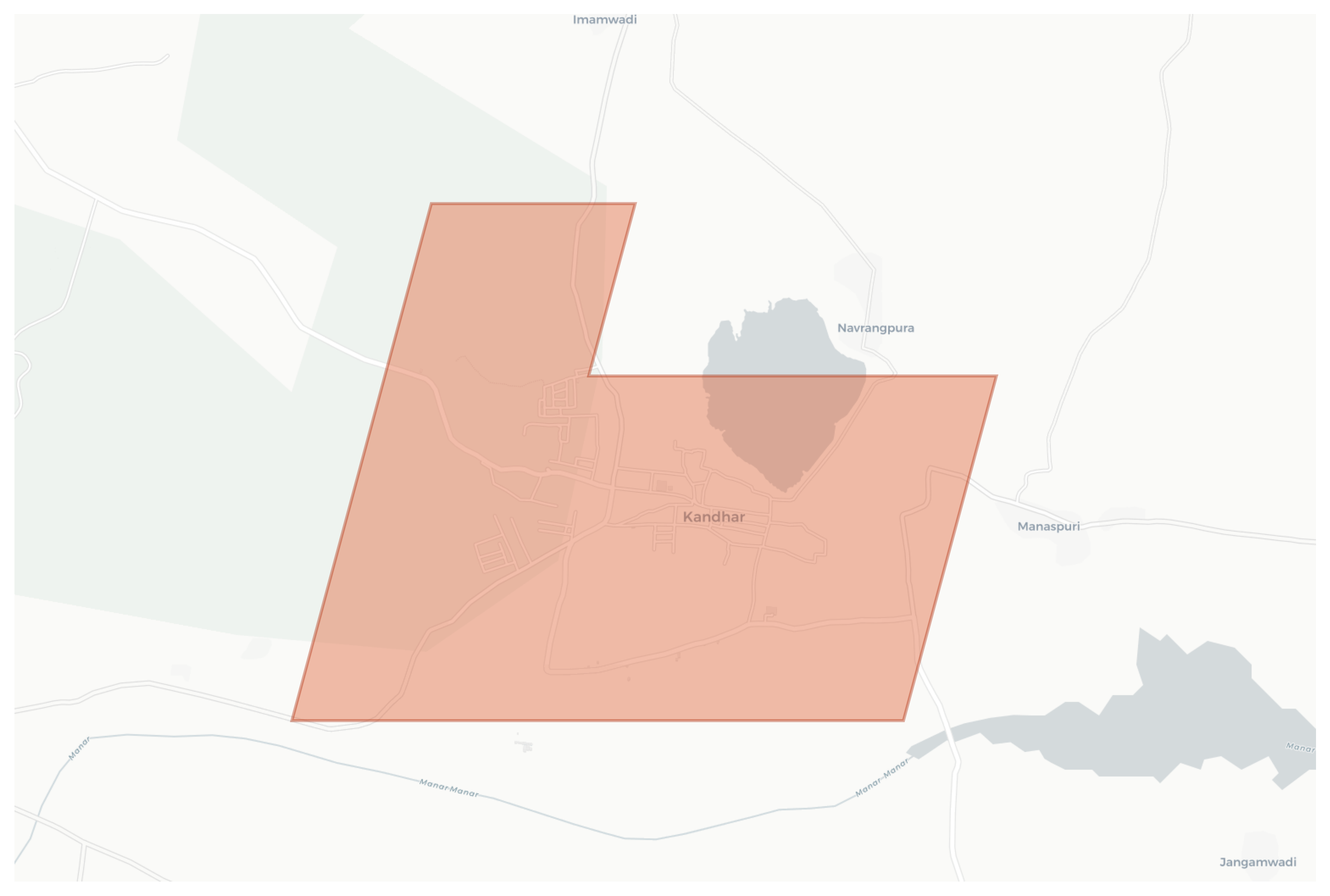 Kandhar geographic map
