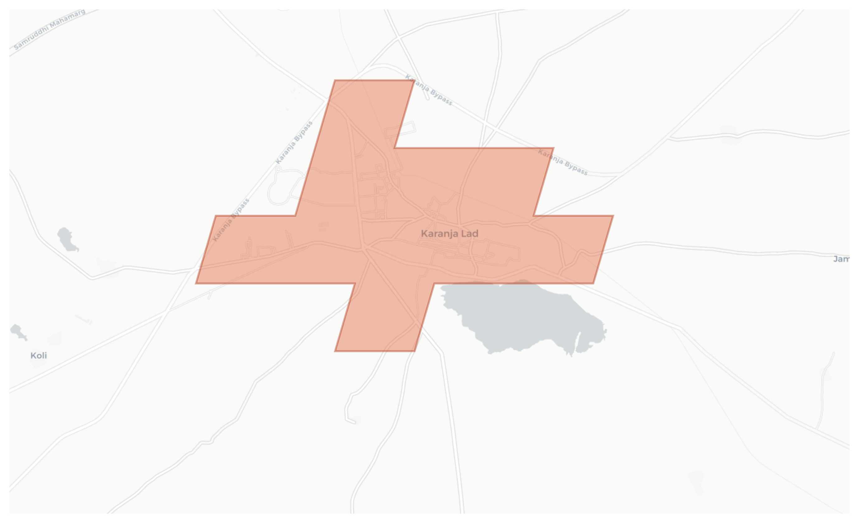 Karanja geographic map