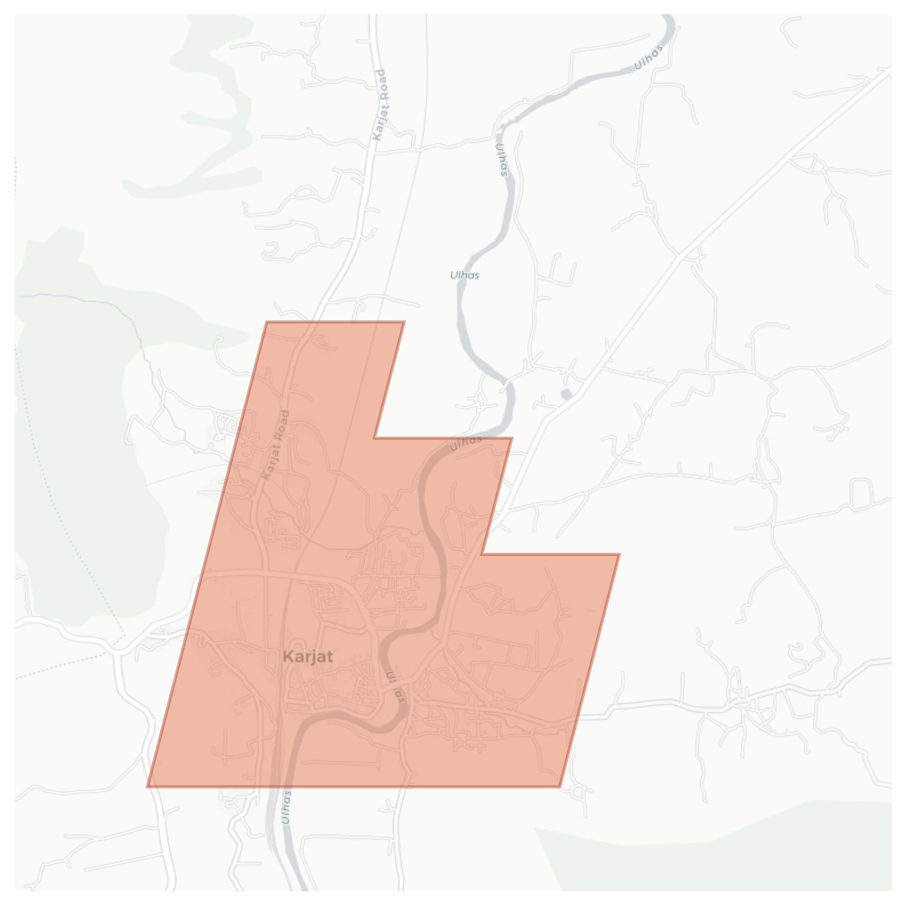 Karjat geographic map