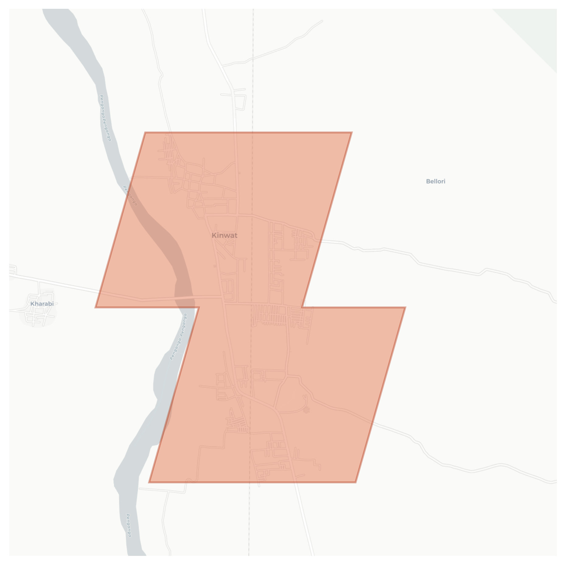 Kinwat geographic map