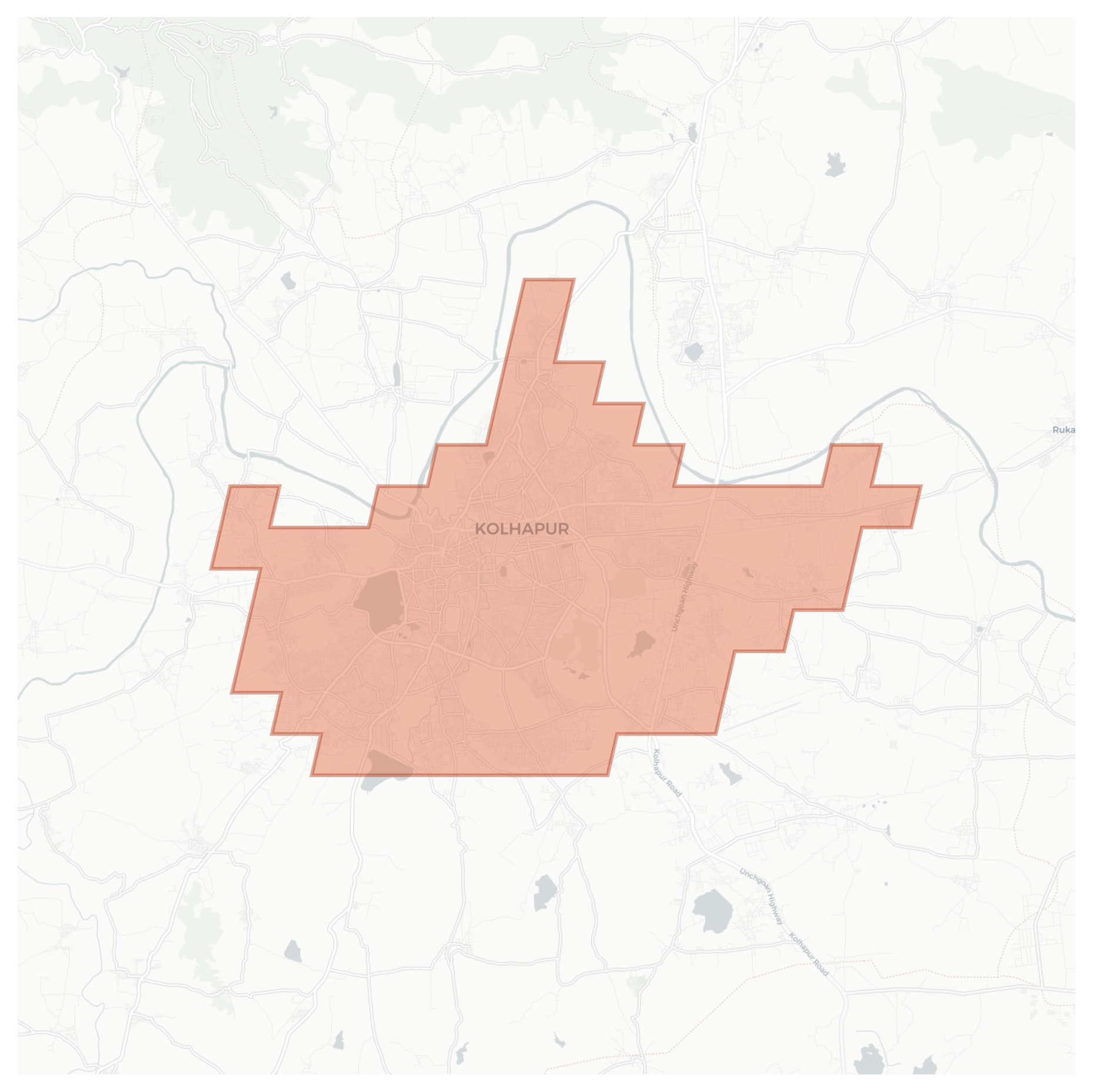 Kolhapur geographic map