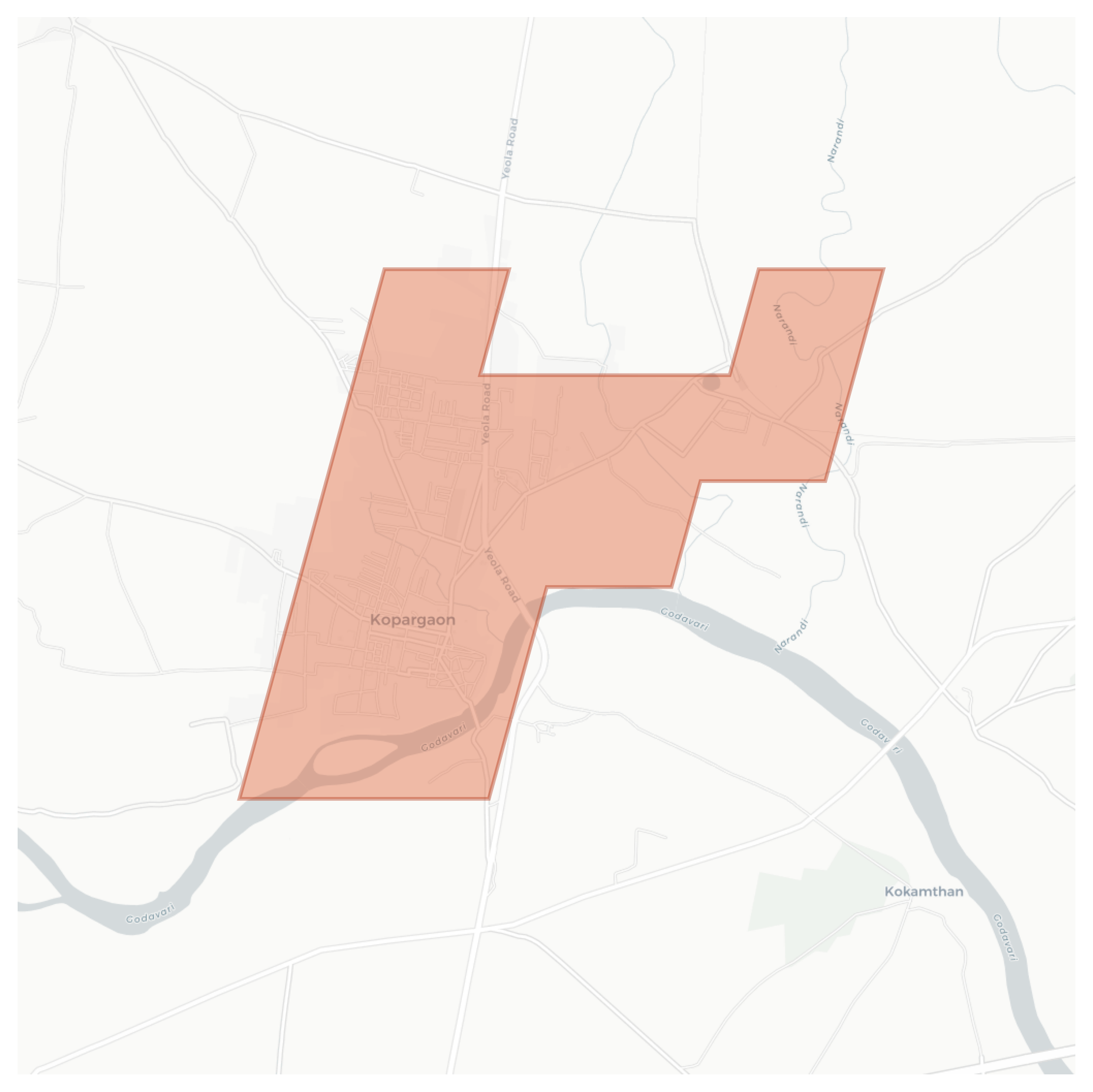 Kopargaon geographic map