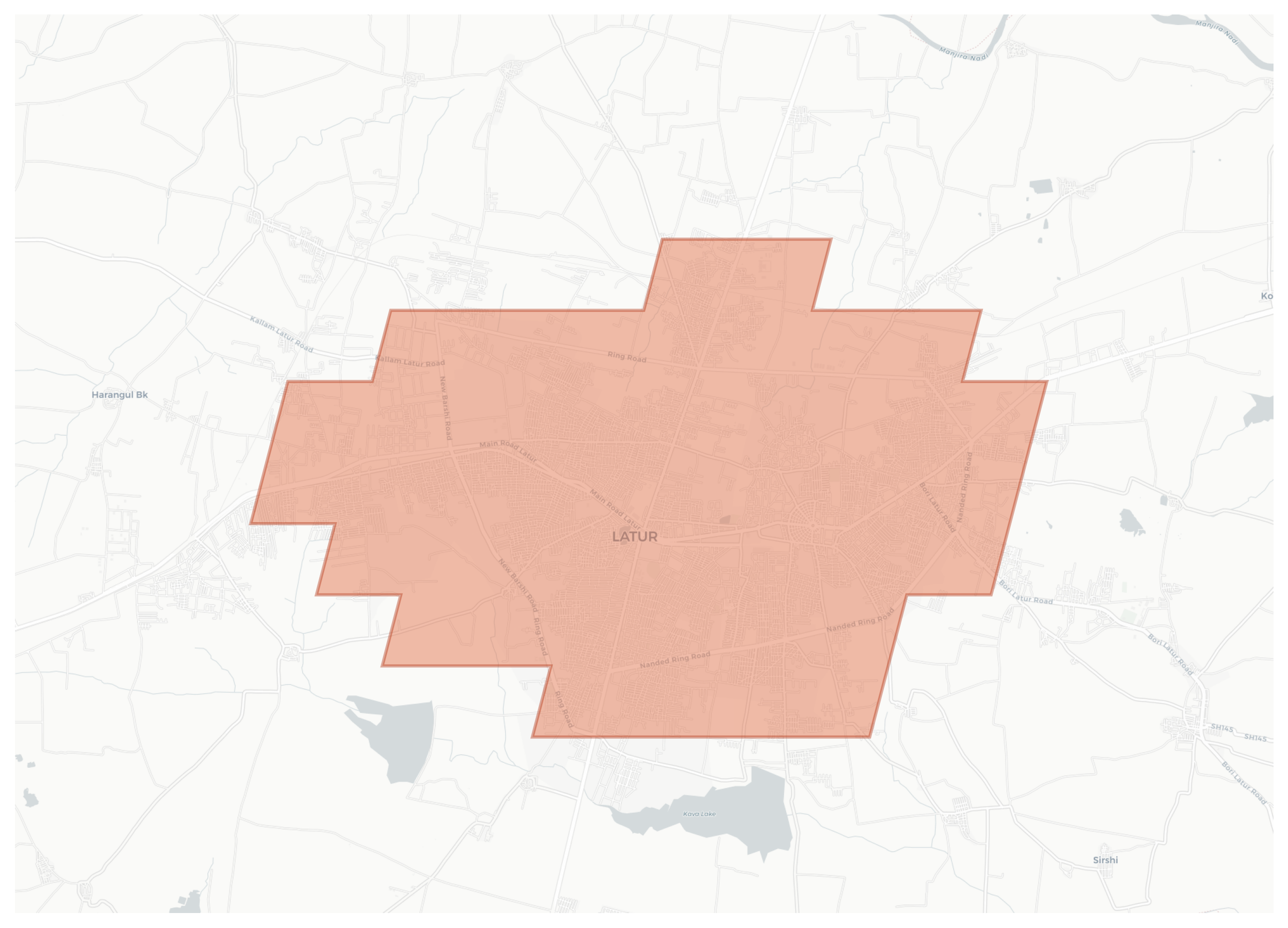 Latur geographic map
