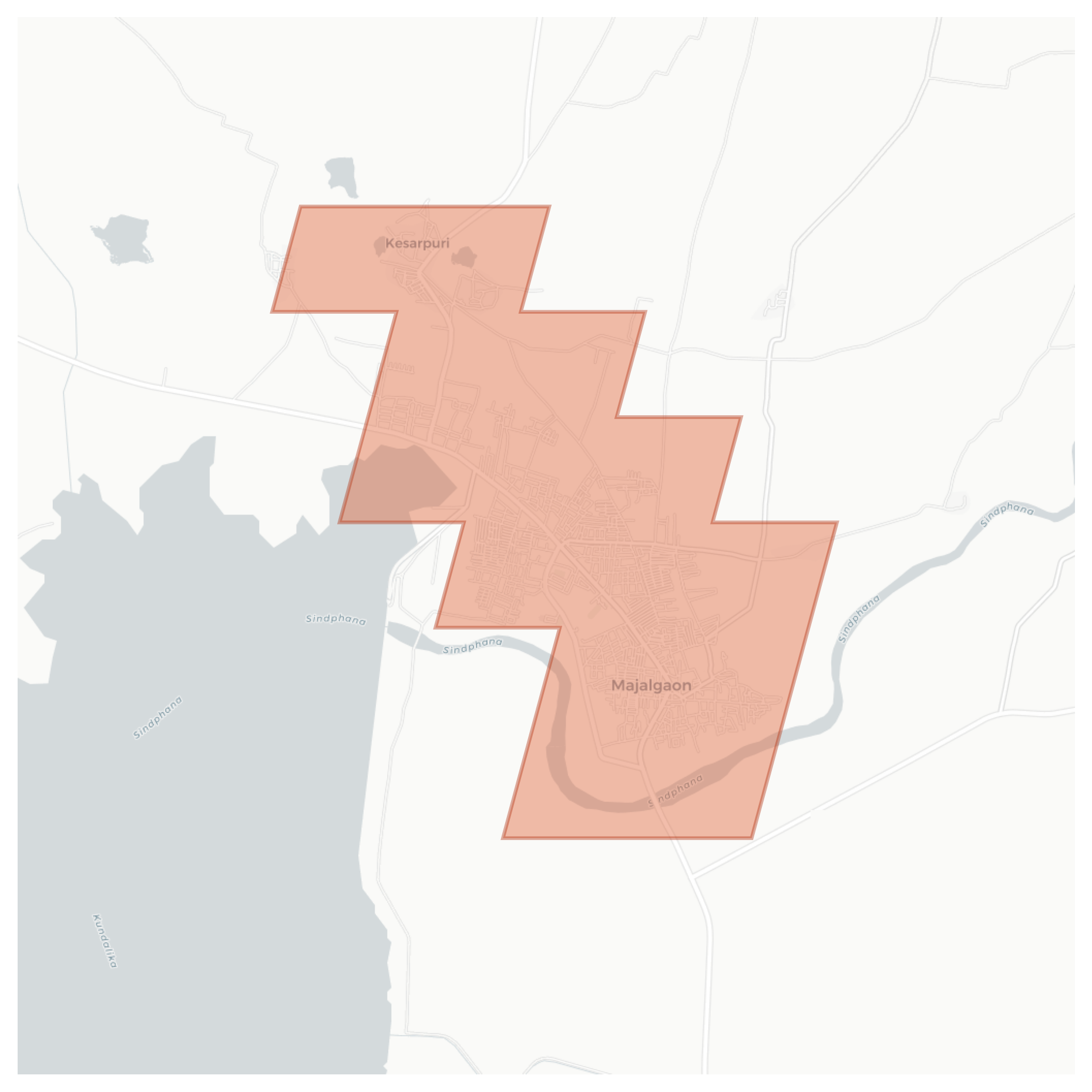 Majalgaon geographic map