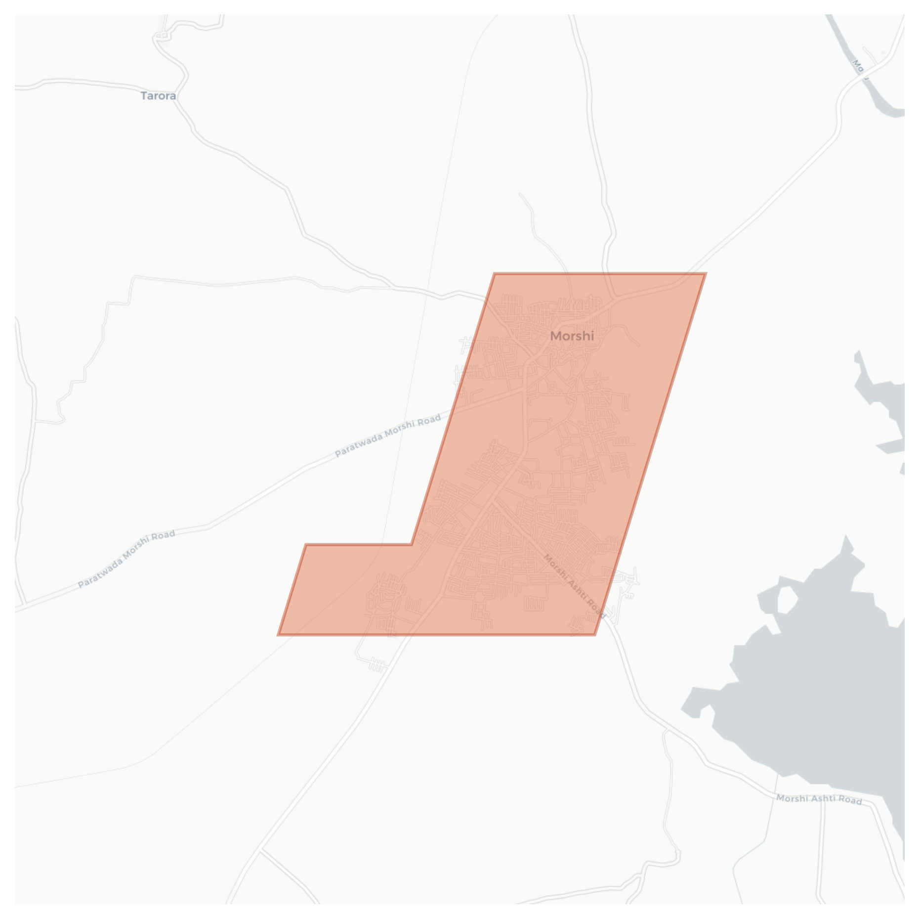 Morshi geographic map