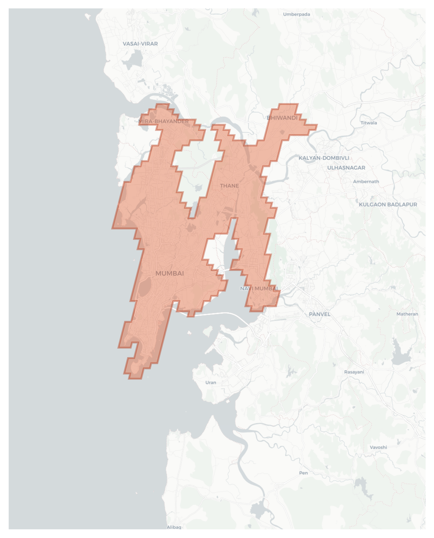 Mumbai geographic map