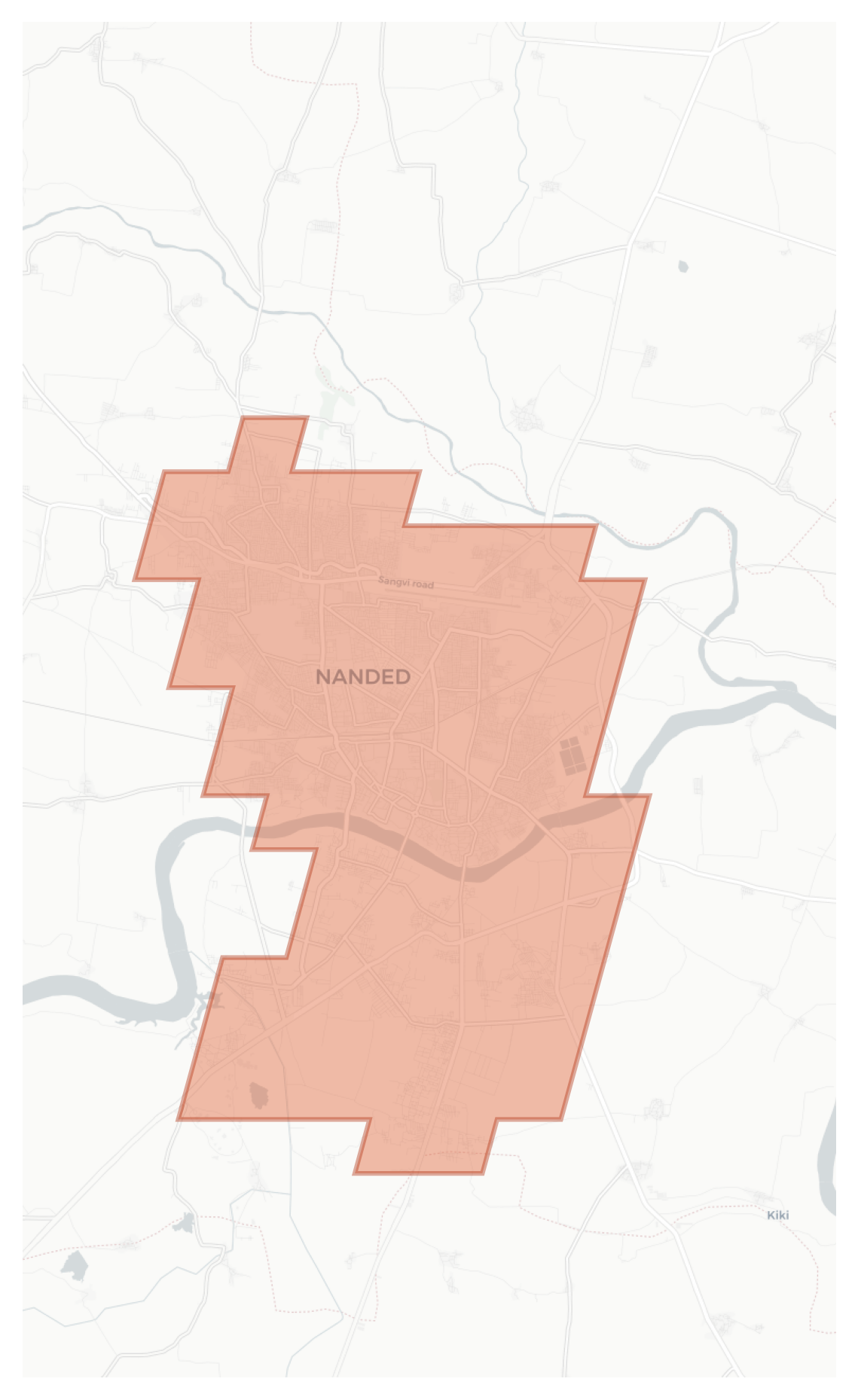 Nanded geographic map