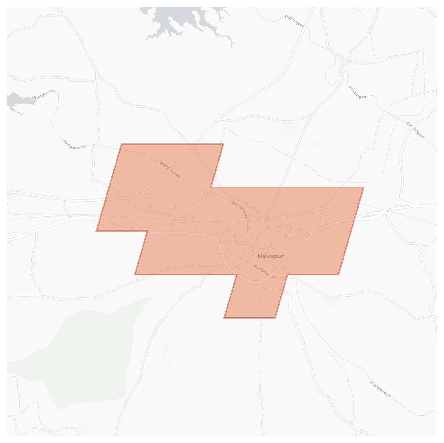 Navapur geographic map