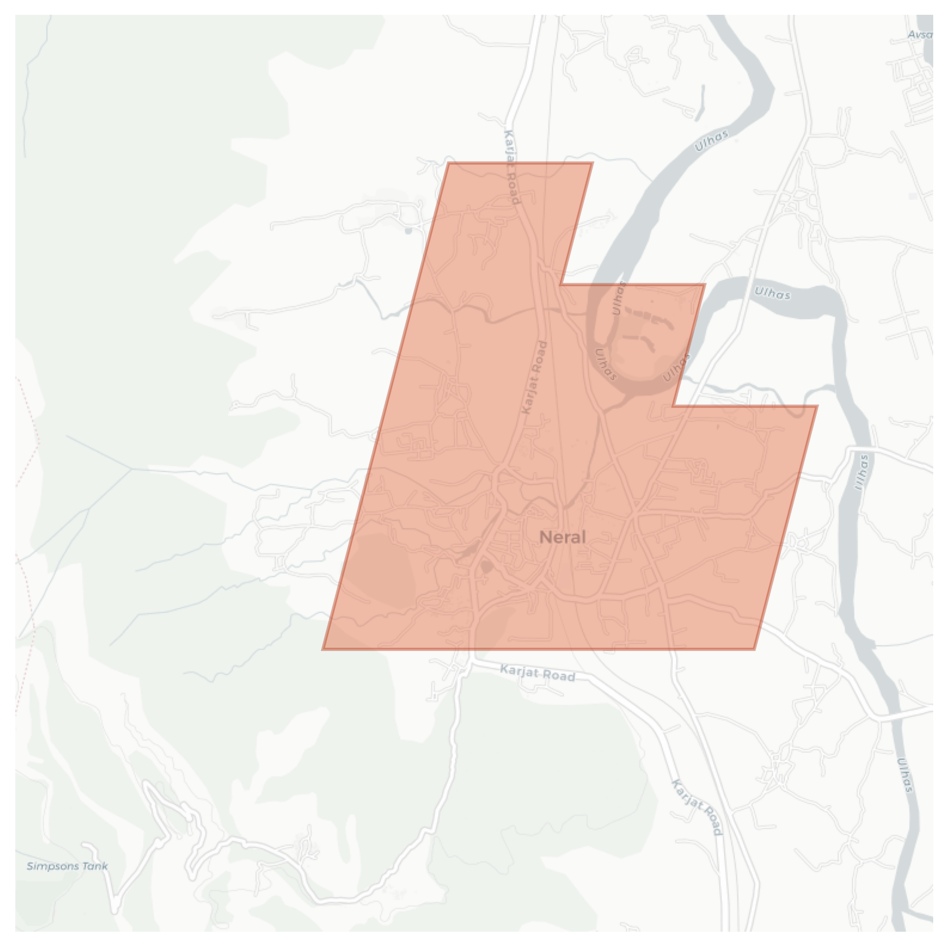 Neral geographic map