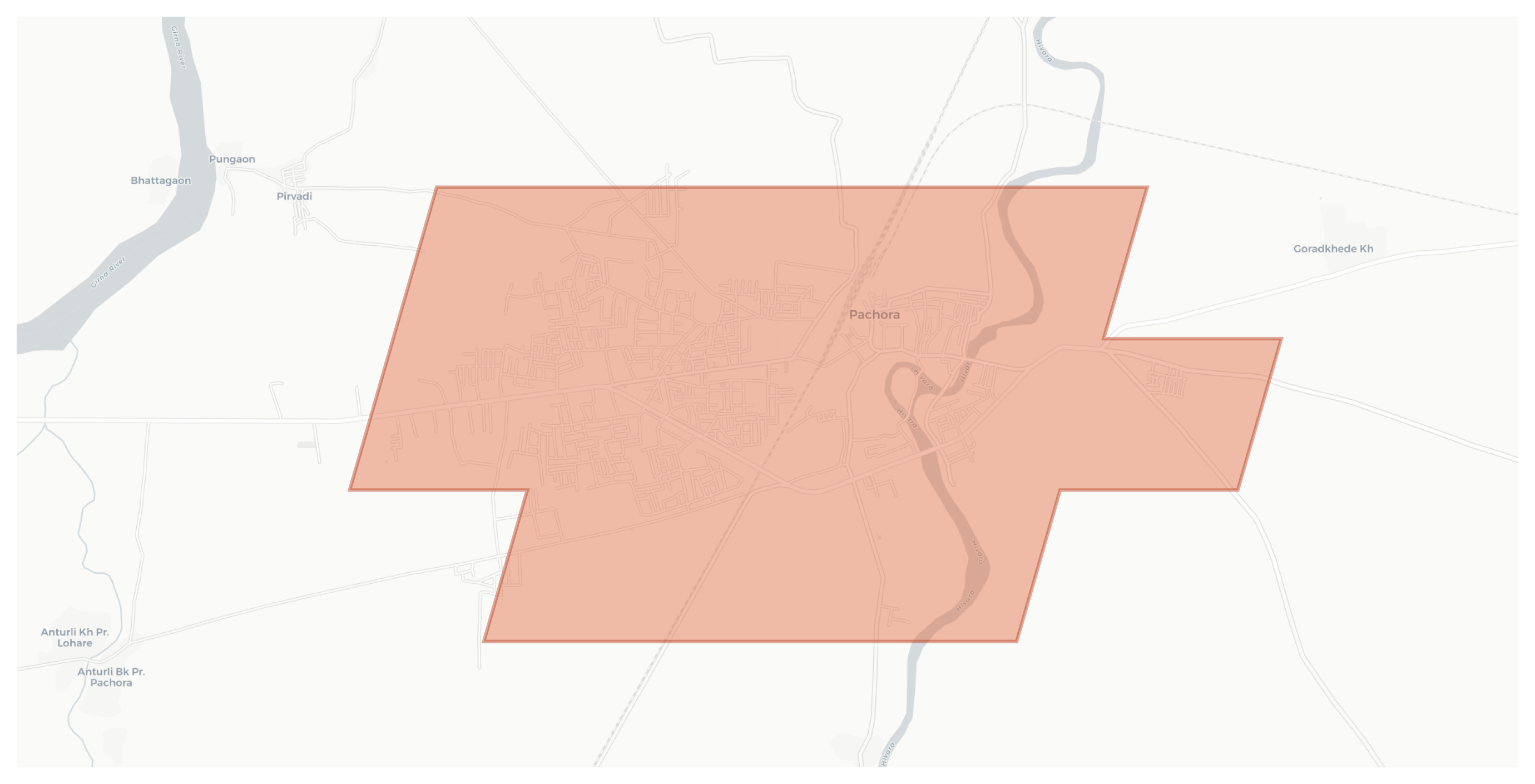 Pachora geographic map