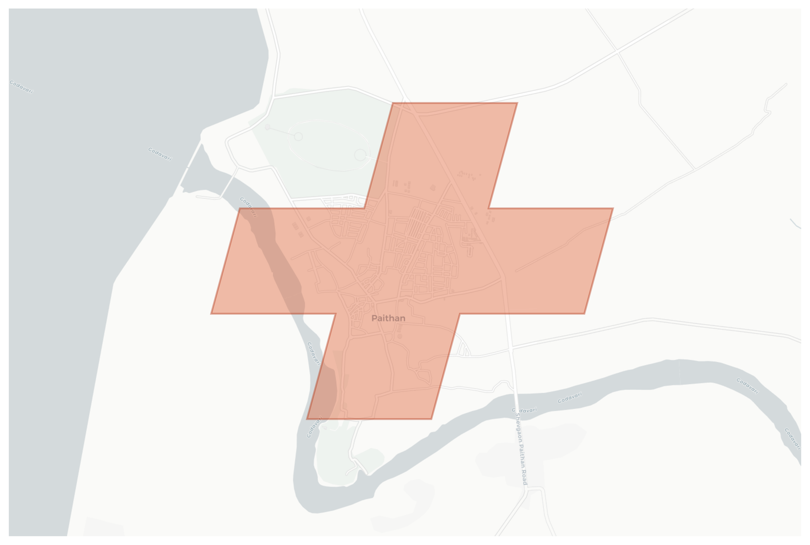 Paithan geographic map