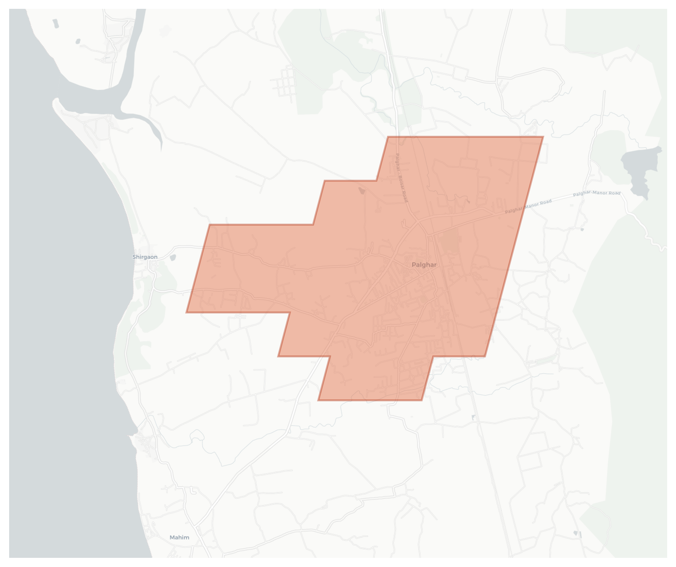 Palghar geographic map