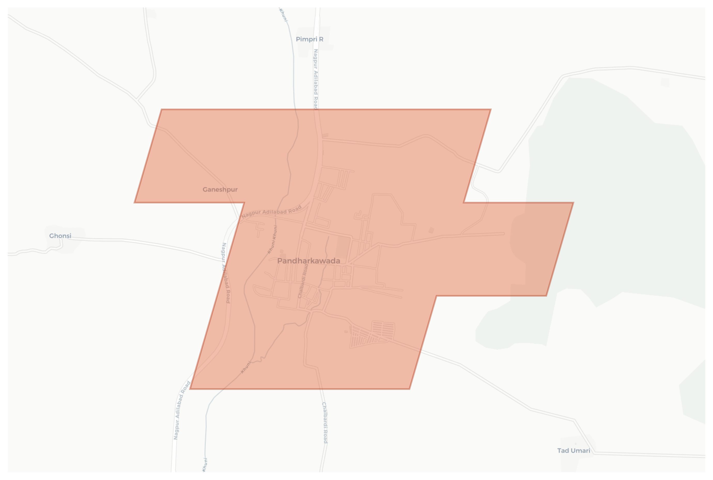 Pandharkawada geographic map