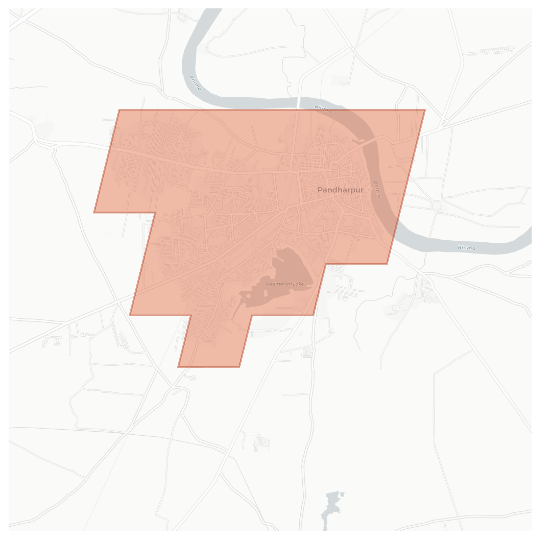 Pandharpur geographic map