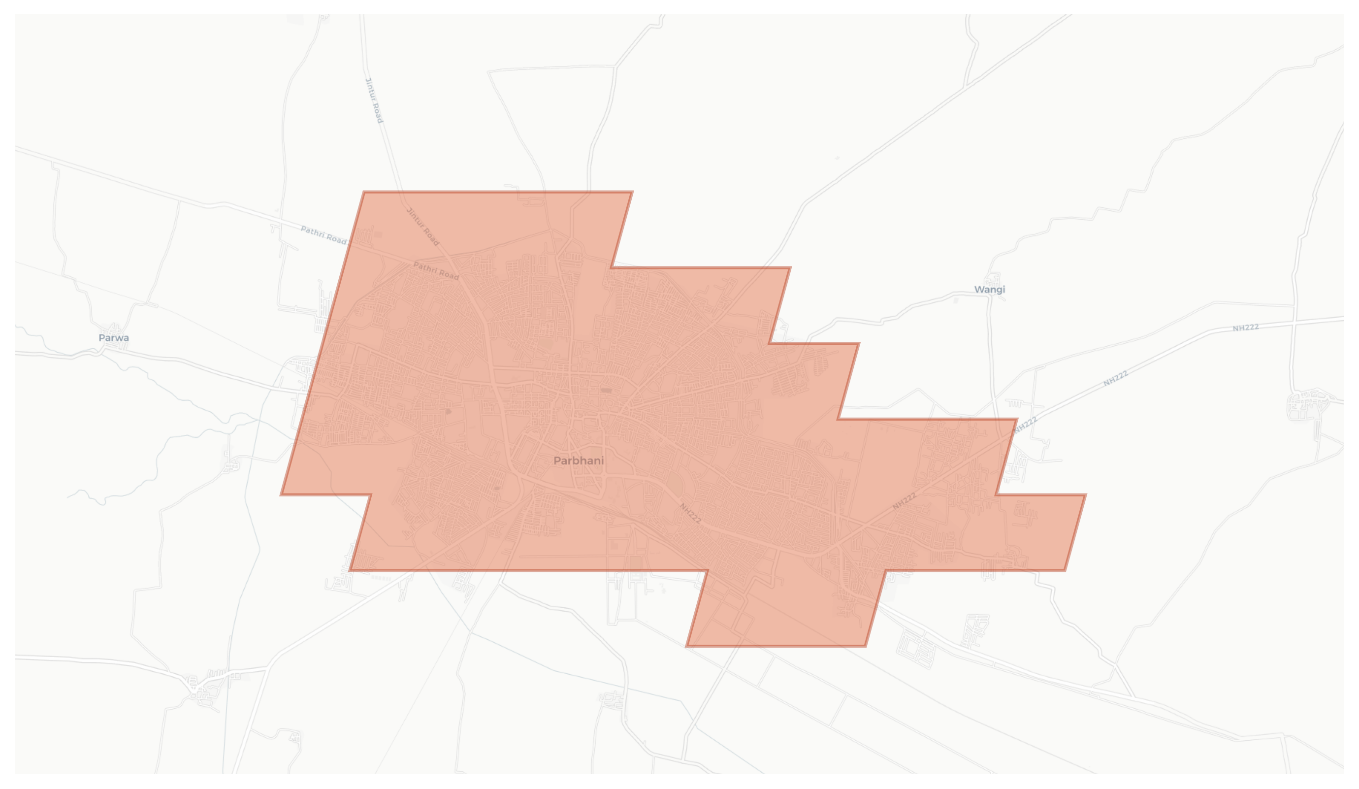 Parbhani geographic map