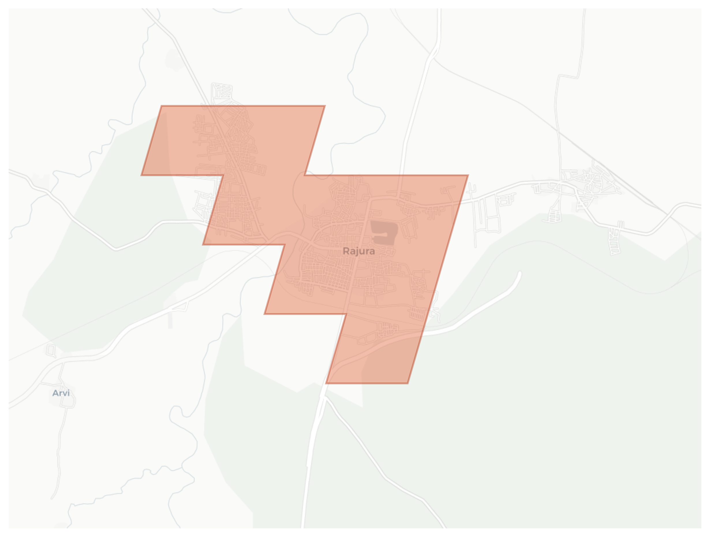 Rajura geographic map
