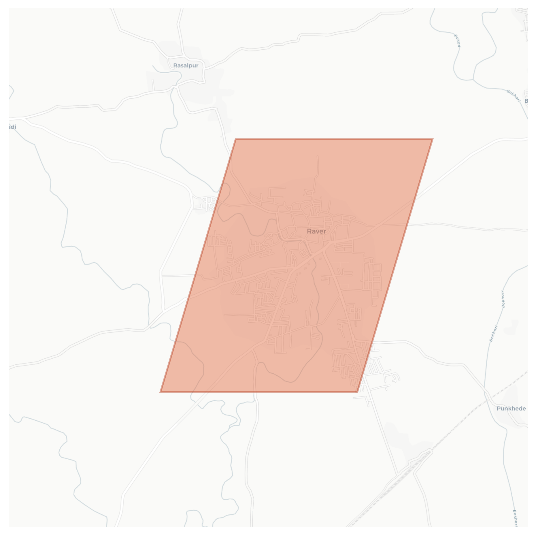 Raver geographic map