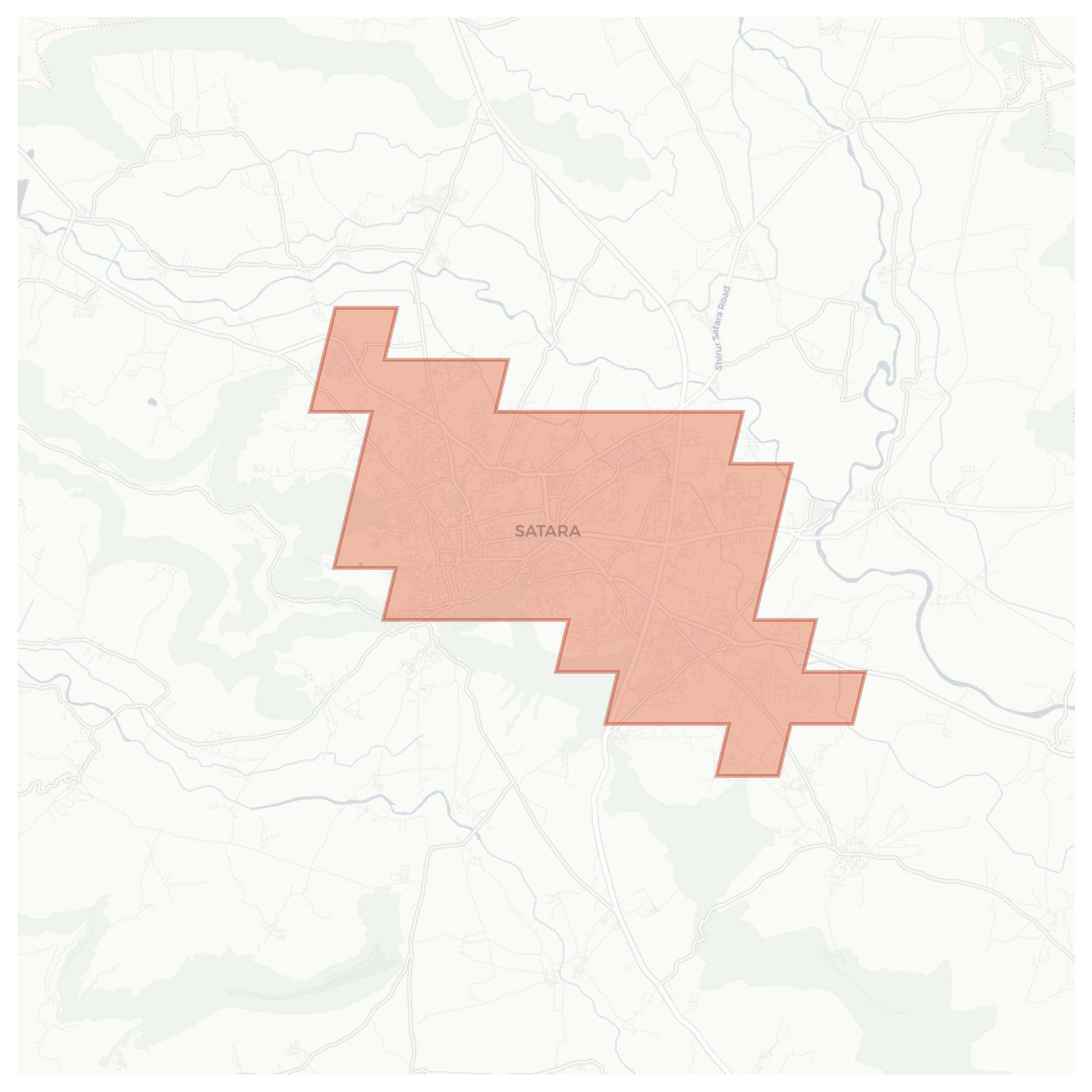 Satara geographic map