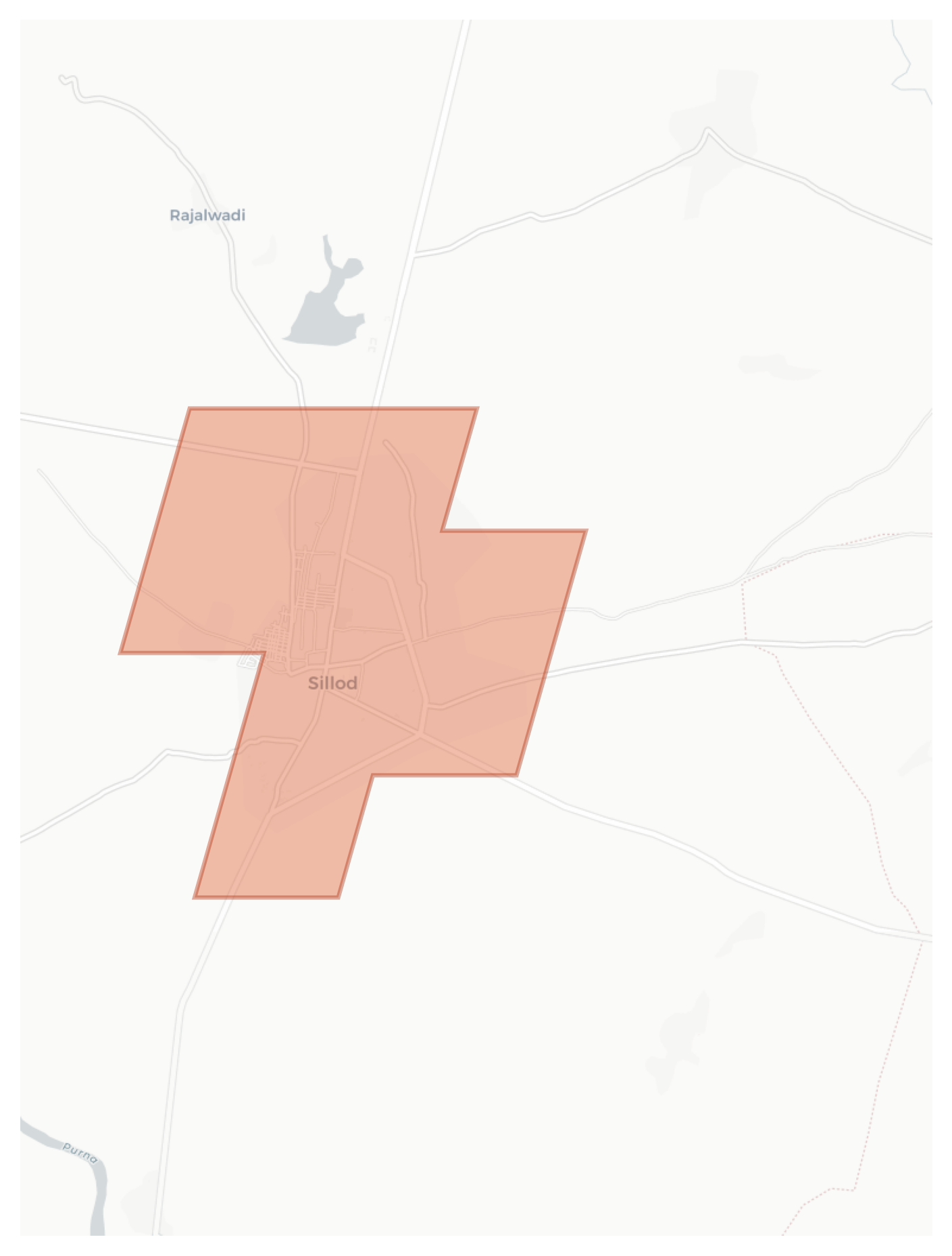 Sillod geographic map