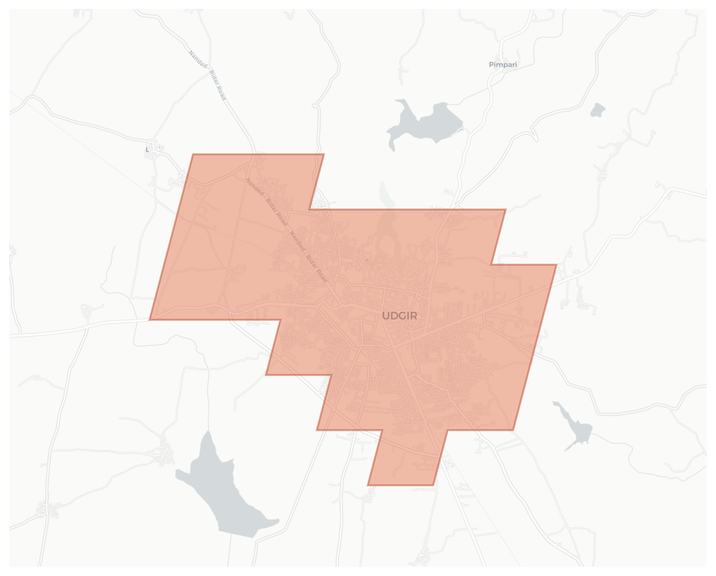 Udgir geographic map