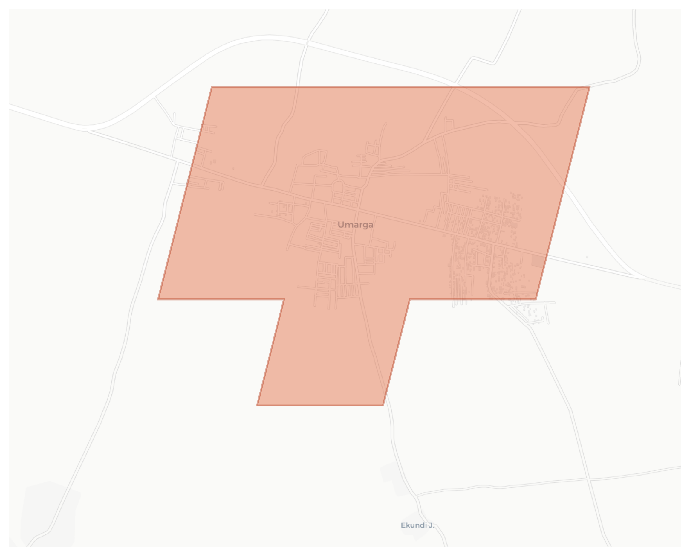 Umarga geographic map