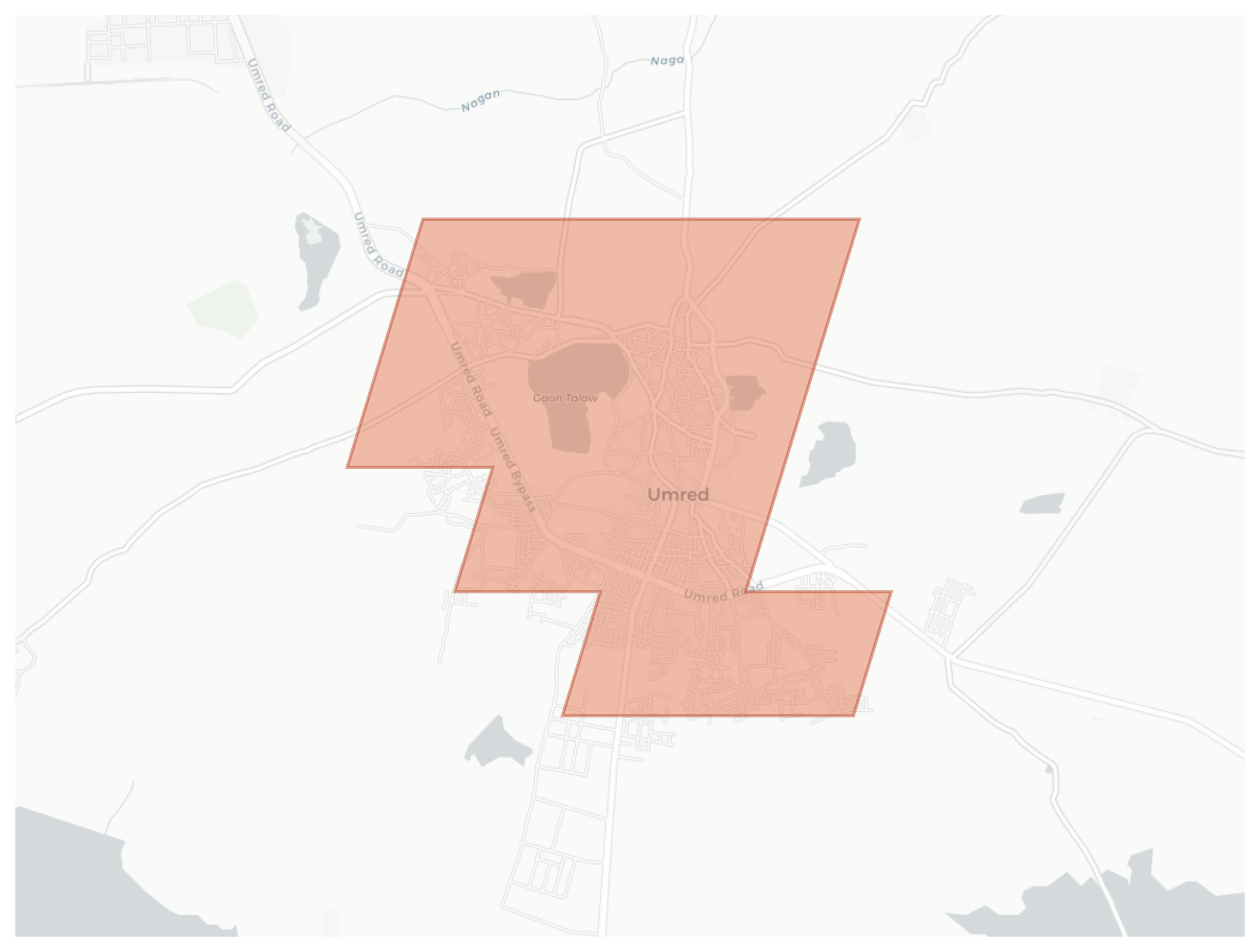 Umred geographic map