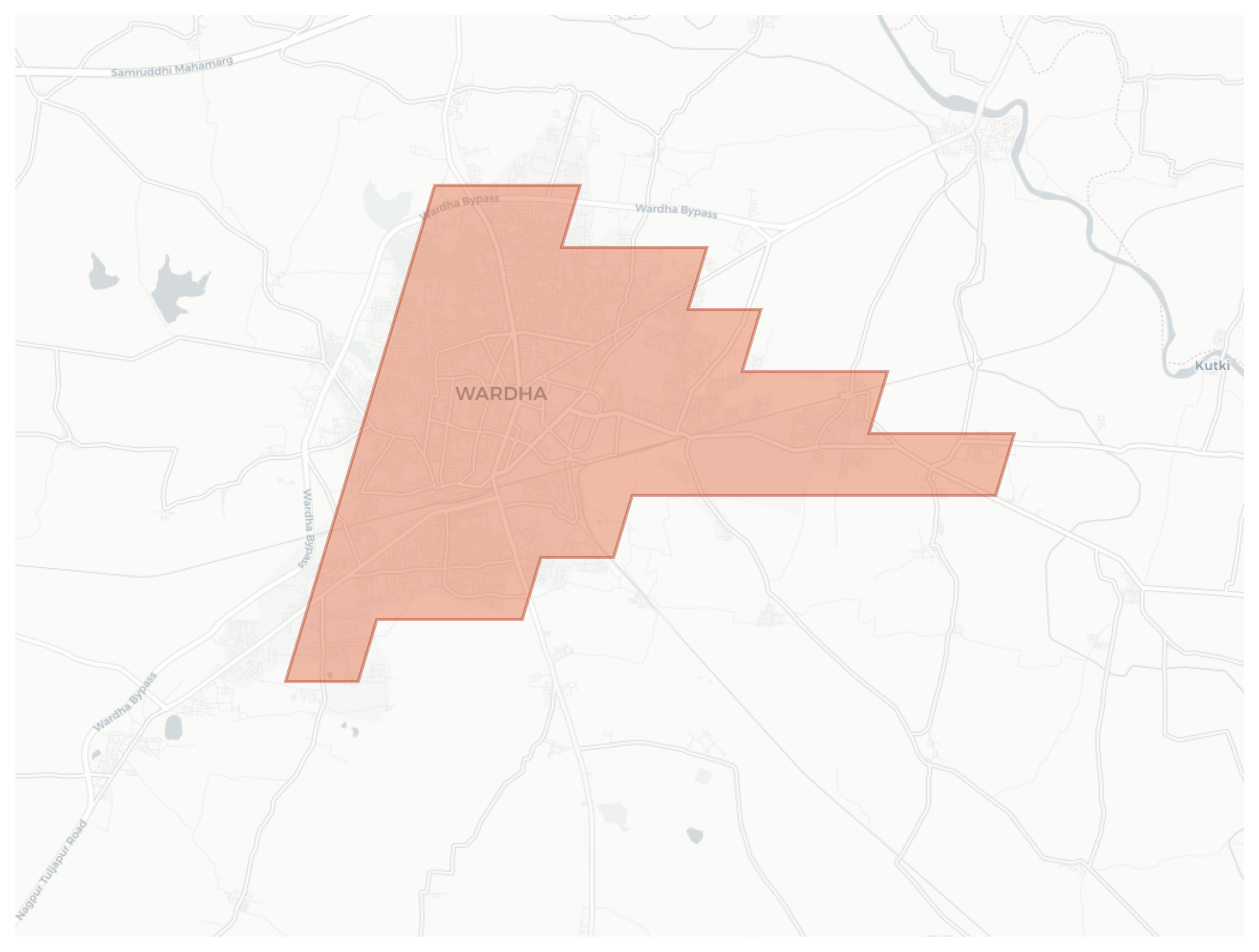 Wardha geographic map
