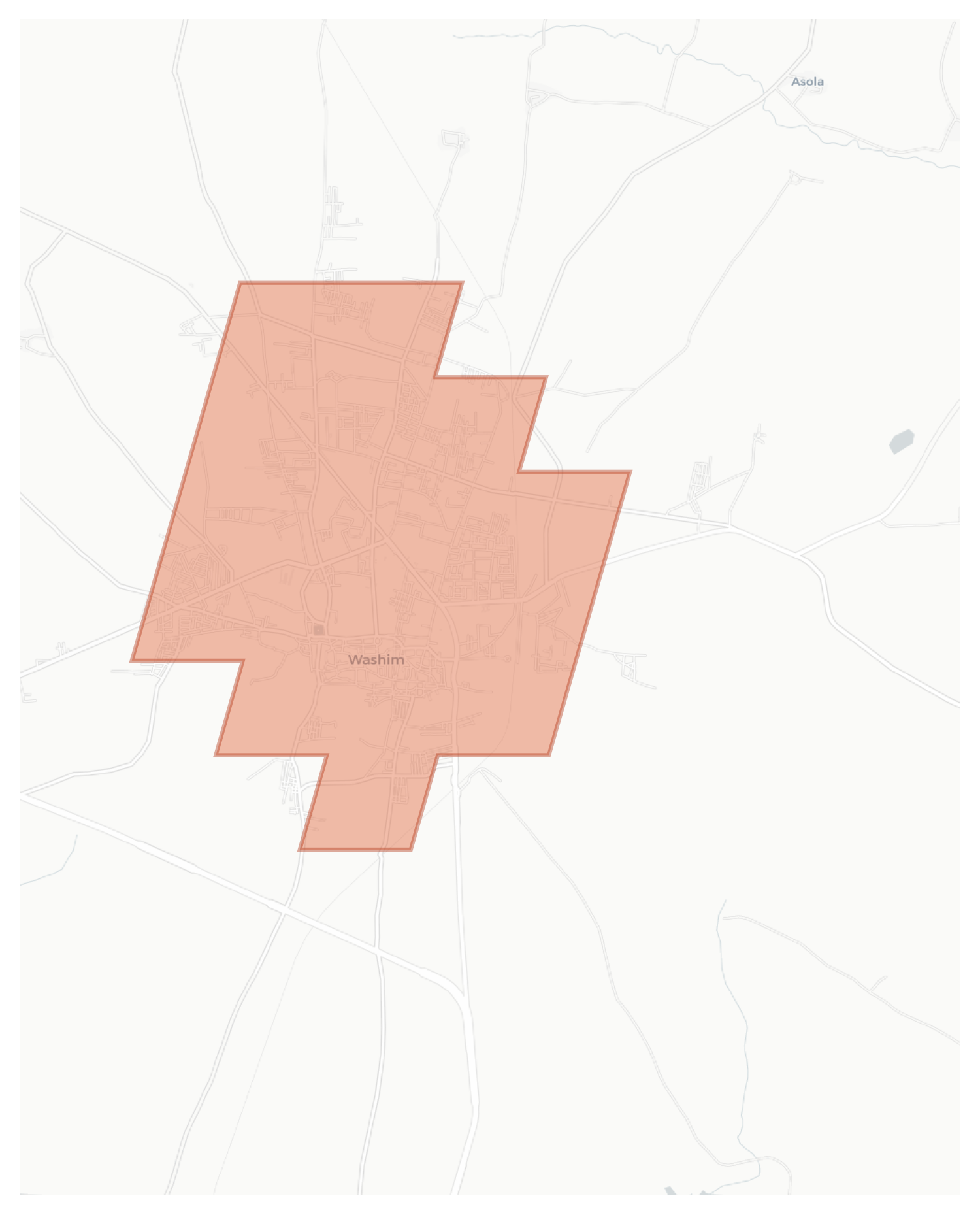 Washim geographic map