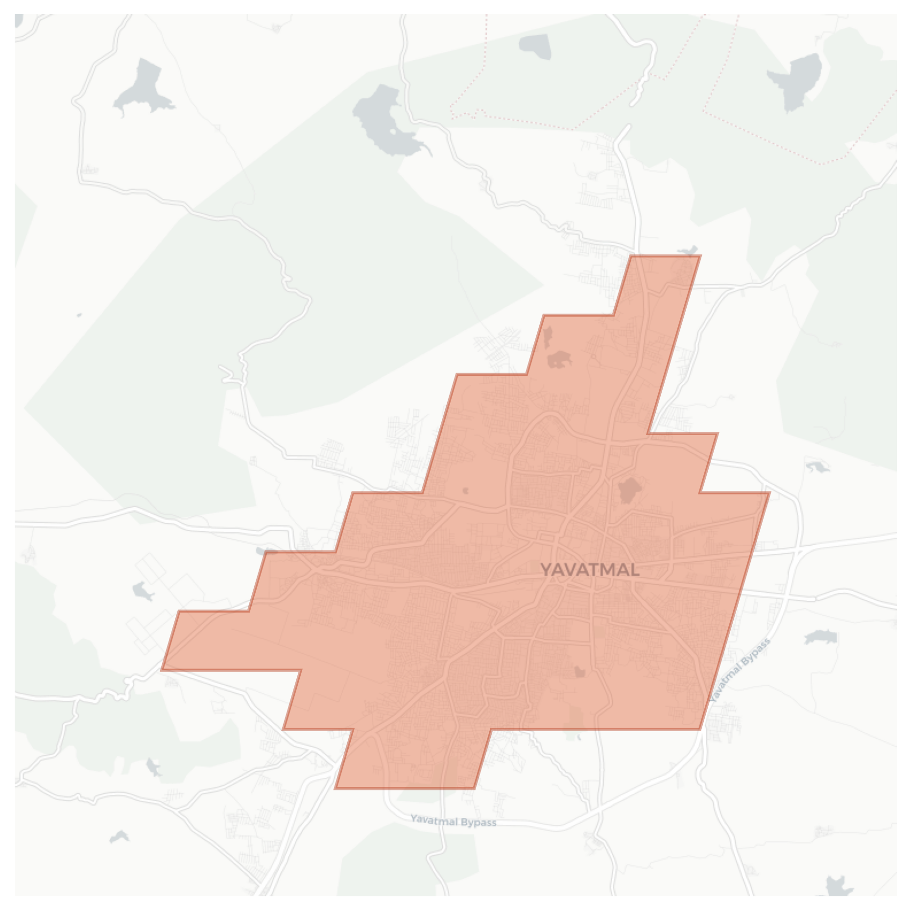 Yavatmal geographic map