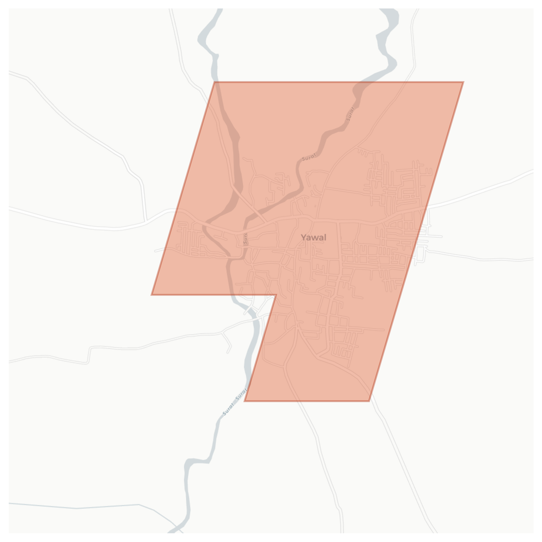 Yawal geographic map